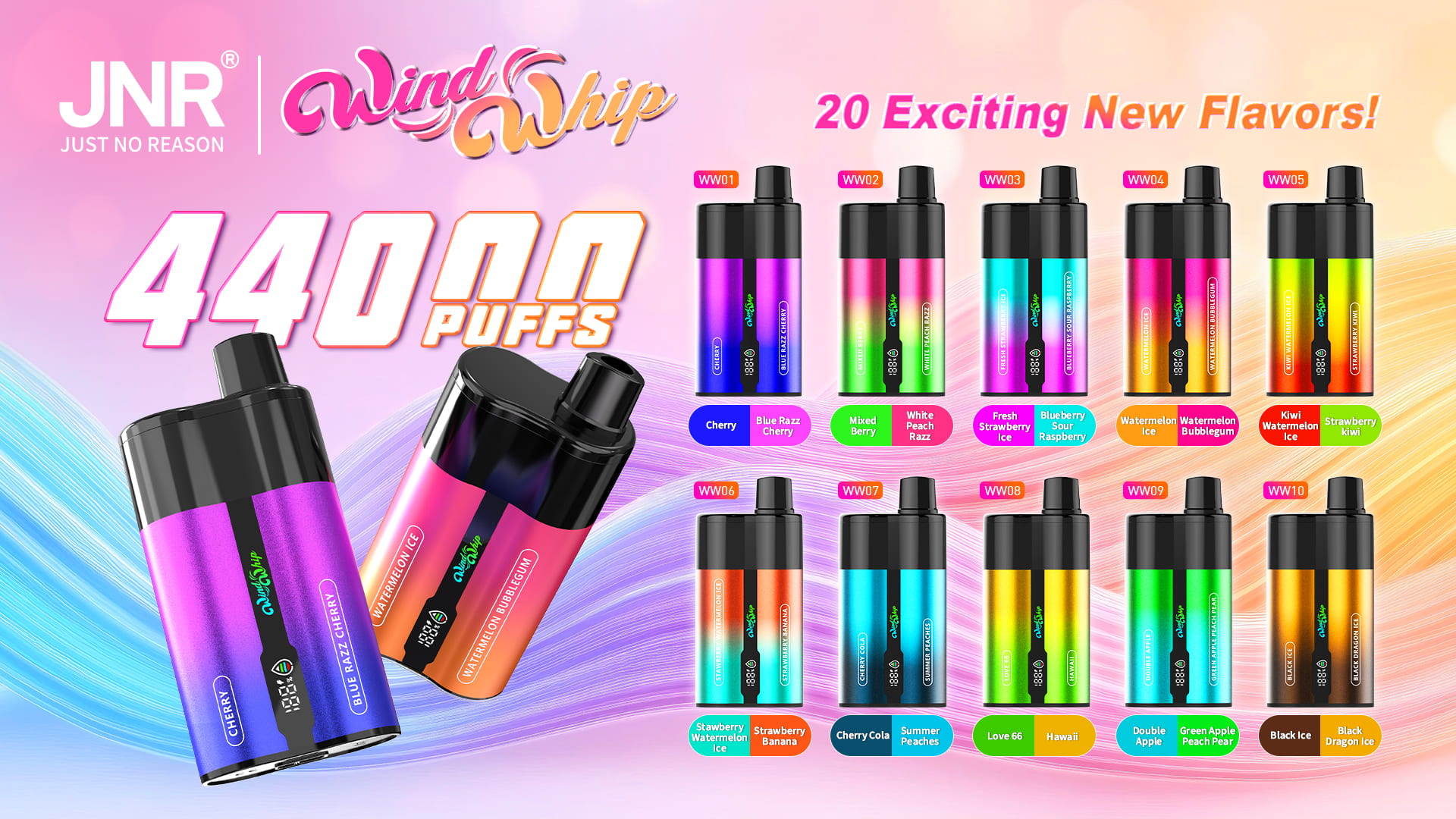 JNR WindWhip 44000 Puffs | Cheap Wholesale Price